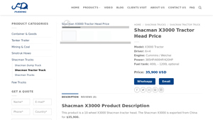 China Truck Trailer Group - X3000 Tractor Head