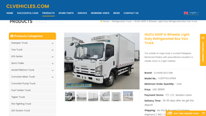 CLVEHICLES.COM - ISUZU 600P Refrigerated Box Van Truck