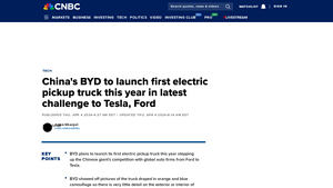 BYD - Electric Pickup Truck Launch