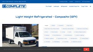 Complete Truck Bodies - Light Weight Refrigerated Composite