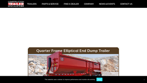 Construction Trailer Specialists - Rock Master™ Quarter Frame End Dump Trailer