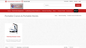 Contractors Solutions - Portable Cranes & Hoists