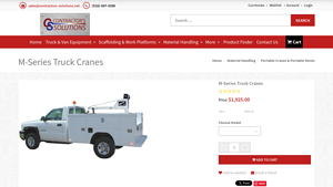 Contractors Solutions - M-Series Truck Cranes