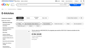 MOONCOOL - Triciclo Eléctrico 24 350W