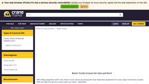 Cranemarket - Boom Trucks Specifications