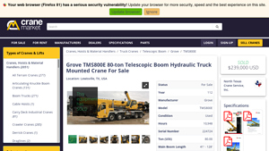 Grove - TMS800E Telescopic Boom Crane