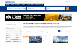 Crane Network - Truck Mounted Telescopic Boom Cranes