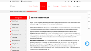 Beiben - Heavy-Duty Tractor Truck