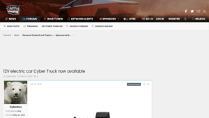 Cyber Truck Owners Club - 12V Electric Kids Car
