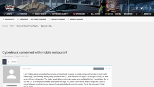 Cybertruck - Mobile Pizza Restaurant