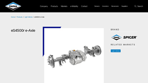 Spicer Electrified - eS4500r e-Axle