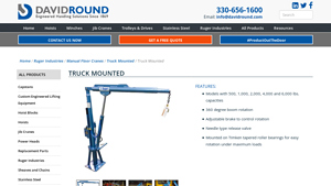 David Round - Truck Mounted Cranes
