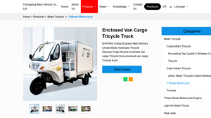 DAYANG - Enclosed Van Cargo Tricycle Truck