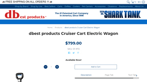dBest - Cruiser Cart Electric Wagon