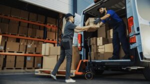A stock image illustrating delivery Truck concepts