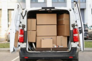 A stock image illustrating delivery van concepts