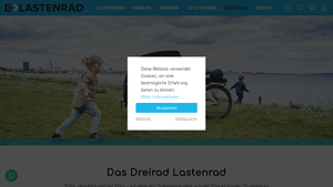 E-Lastenrad - Stabiler Dreirad Lastenfahrrad