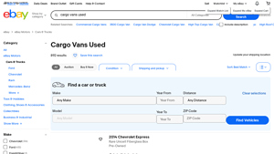 Used Cargo Vans - Key Product Details