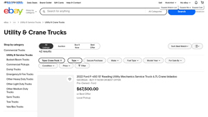 Utility & Crane Trucks - Ford, RAM, Freightliner, International, Kenworth