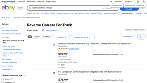 Dual Elec - Reverse Camera for Truck