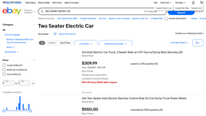 24V Kids Ride On Electric Car - Two-Seater UTV