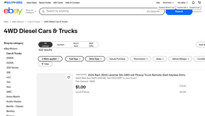 4WD Diesel Trucks - eBay Listings