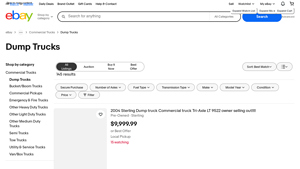 Dump Trucks - Various Brands Available