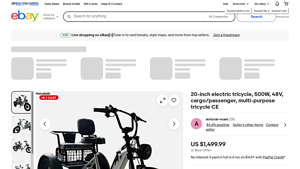 eBay - 20-inch Electric Tricycle
