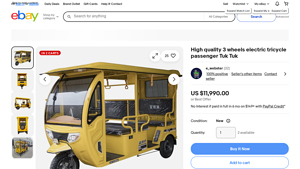 High Quality - 3 Wheels Electric Tricycle Tuk Tuk