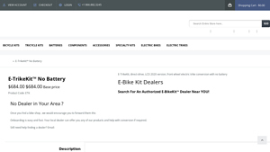Electric Bike Technologies - E-TrikeKit™ No Battery