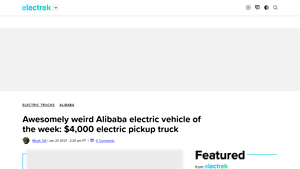 Electrek - Mini Electric Pickup Truck