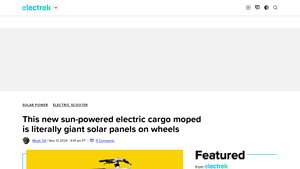 Lightfoot - Solar-Powered Electric Cargo Moped