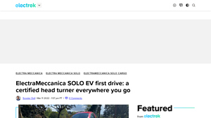 ElectraMeccanica - SOLO EV