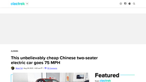 Electrek - Two-Seater Electric Car