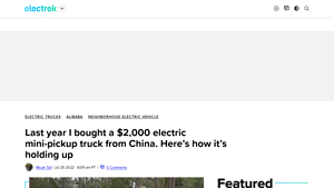 Electrek - Electric Mini-Truck