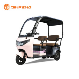 A stock image illustrating electric tricycle with roof concepts