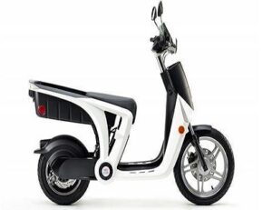 A stock image illustrating electric two wheeler concepts
