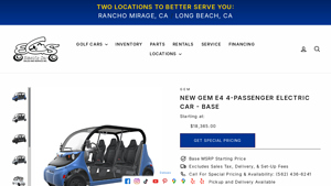 GEM - New e4 4-Passenger Electric Car