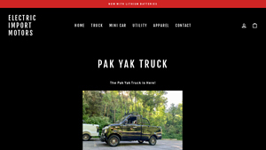 Pak Yak Truck - Electric Import Motors