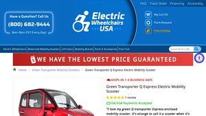 Green Transporter - Q Express Electric Mobility Scooter