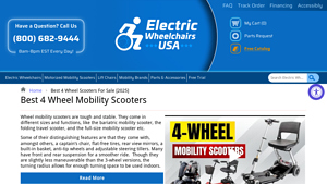 Electric Wheelchairs USA - Best 4 Wheel Mobility Scooters