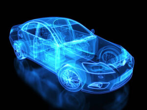 A stock image illustrating electronic car concepts