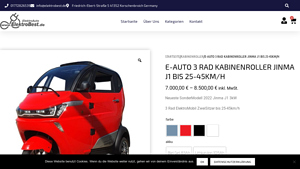 Jinma - E-Auto 3 Rad KabinenRoller