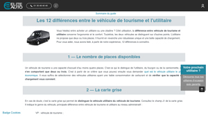 Elite Auto - Véhicules Utilitaires et de Tourisme