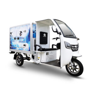 A stock image illustrating enclosed electric trike concepts