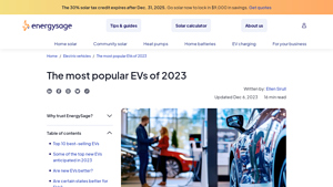EnergySage - Top Selling EVs