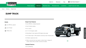 Enterprise Trucks - Dump Truck Rental