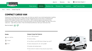 Enterprise Trucks - Compact Cargo Van Rental