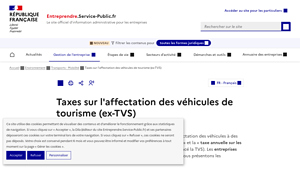 Service Public - Taxes sur les Véhicules de Tourisme