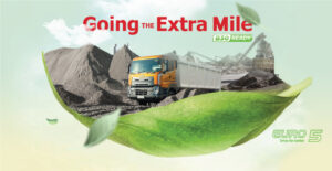 A stock image illustrating euro 5 Emission Standard Truck concepts